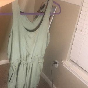 Army green romper